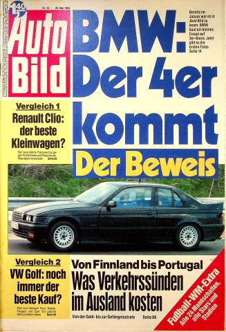Deckblatt Auto Bild (22/1990)